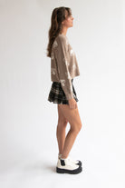 Low Rise Plaid Mini Skort
