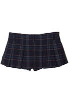Low Rise Plaid Mini Skort