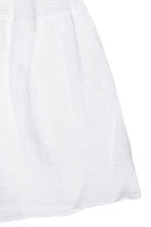 Gauze Tiered Maxi Skirt - White