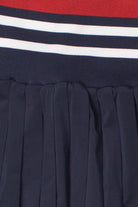 Striped Waist Pleated Skort