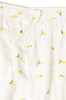 Embroidered Lemon Tiered Maxi Skirt