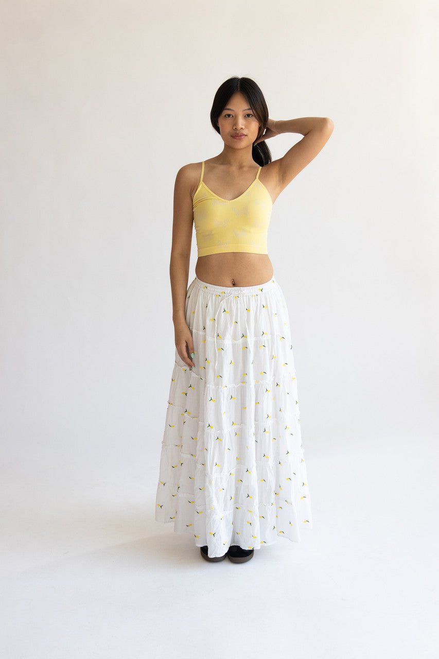 スカート RONRON STAR PATTERN BANDING KNIT LONG SKIRT 5BNY793 STAR PATTERN BANDING KNIT LONG SKIRT NAVY - RONRON 론론