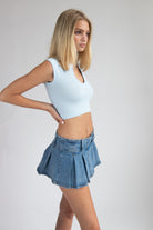 Denim Blue Skort