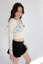 Pleated Belted Mini Skort