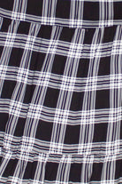 Plaid Tiered Maxi Skirt