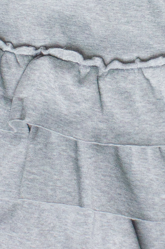 Fleece Ruffle Mini Skort