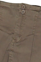 Cotton Twill Bubble Hem Mini Skirt