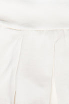 Pleated Mini Skort - White
