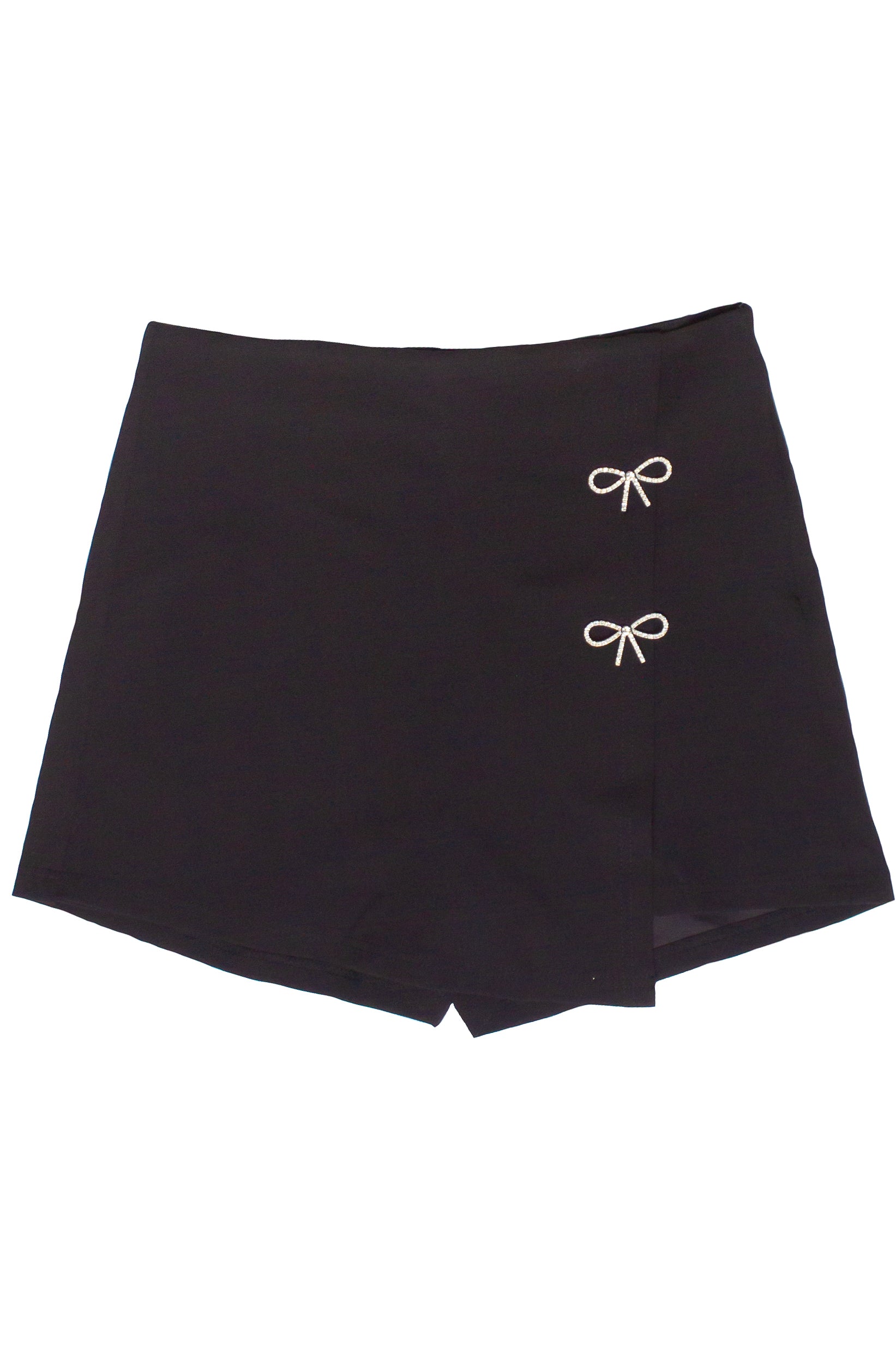 Rhinestone Bow Skort