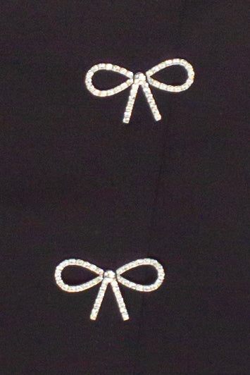 Rhinestone Bow Skort