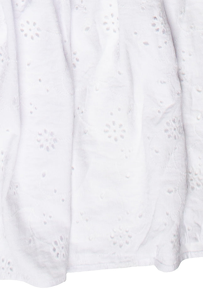 Eyelet Tiered Maxi Skirt