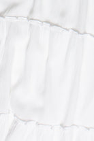 Fish Charm Beaded Tie Tiered Maxi Skirt