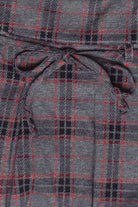 Tie Belt Plaid Mini Skort
