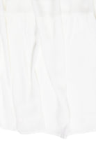 Stone Chain Belt Gauze Maxi Skirt - White