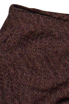 Mixed Open Knit Lined Shorts - Brown