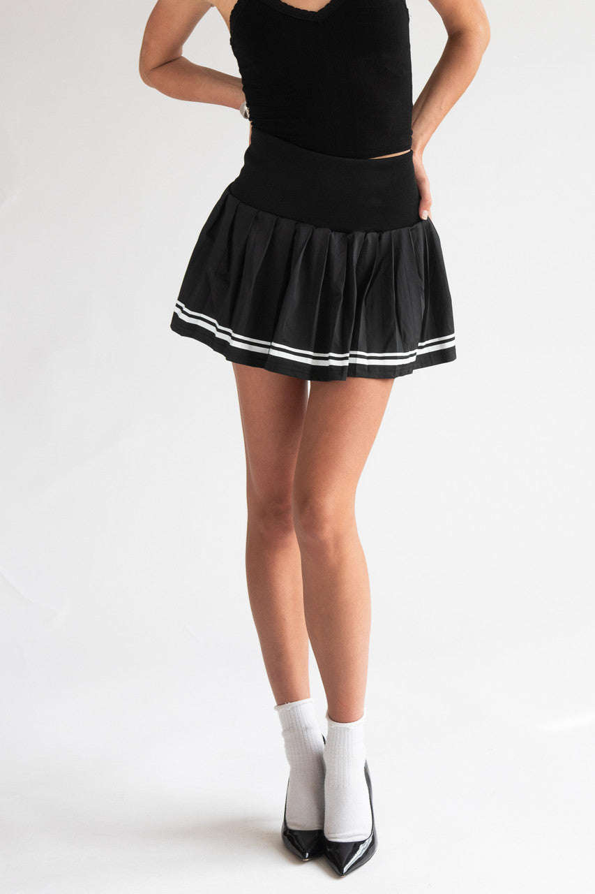 Stripe Hem Pleated Skirt – Ragstock