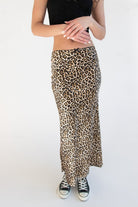 Patterned Satin Slip Skirt