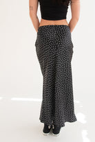 Patterned Satin Slip Skirt