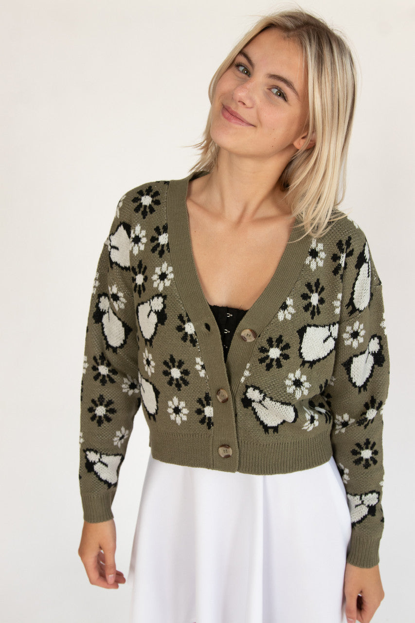 Sheep In The Garden Cardigan