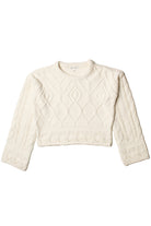 Egret Mixed Stitch Sweater