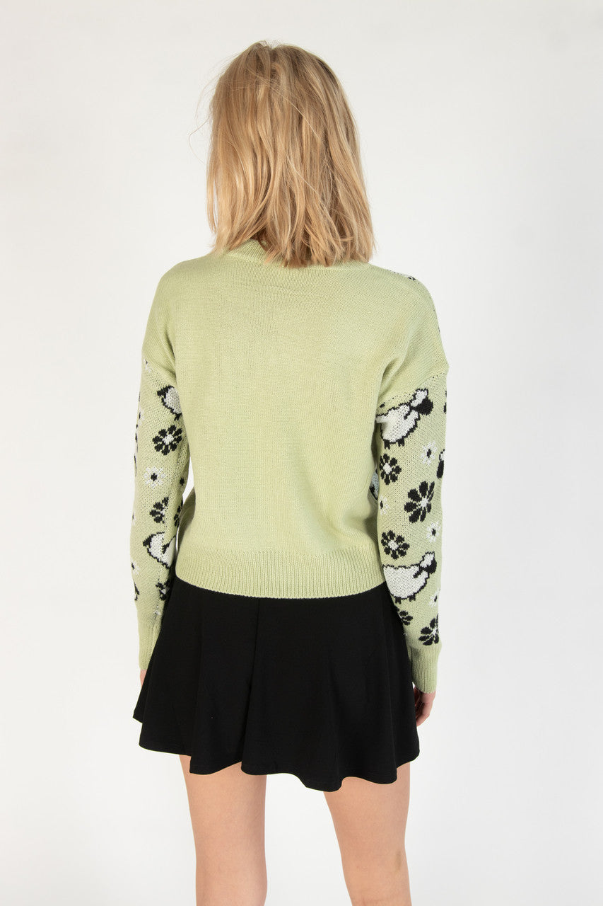 Sheep In The Meadow Pullover Sweater