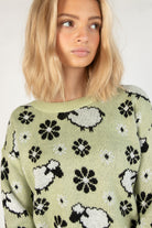 Sheep In The Meadow Pullover Sweater