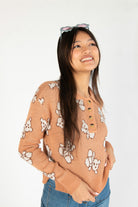 Teddy Bear Henley Sweater