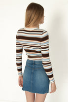 Gardenia Striped Pullover Sweater
