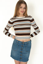 Gardenia Striped Pullover Sweater