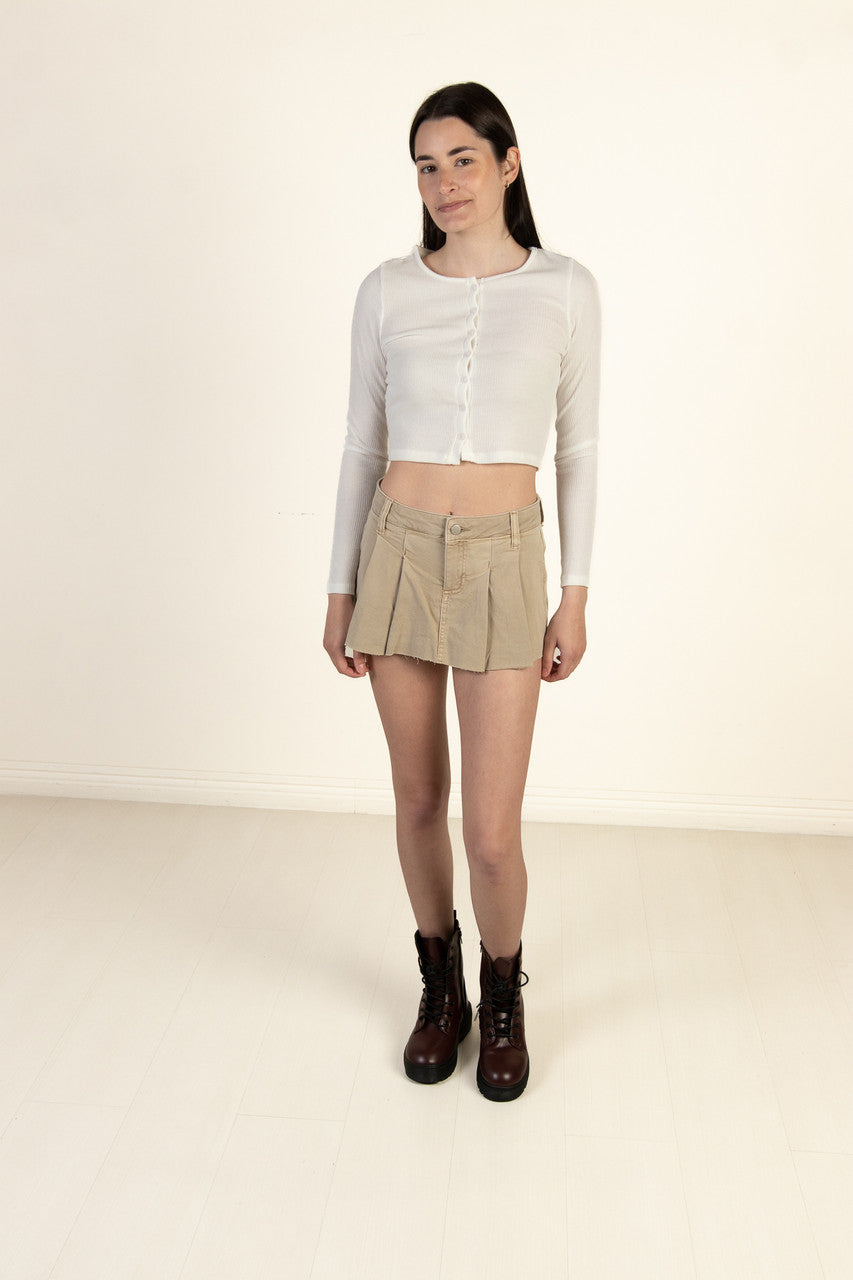 Off White Spring Mini Cardigan