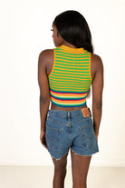 Rainbow Daisy Knit Tank