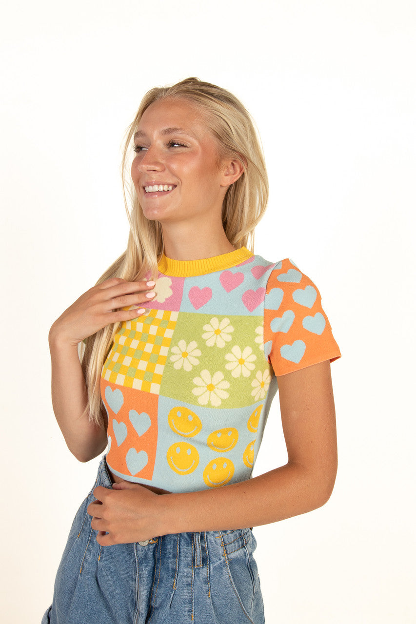 Pastel Knit Top