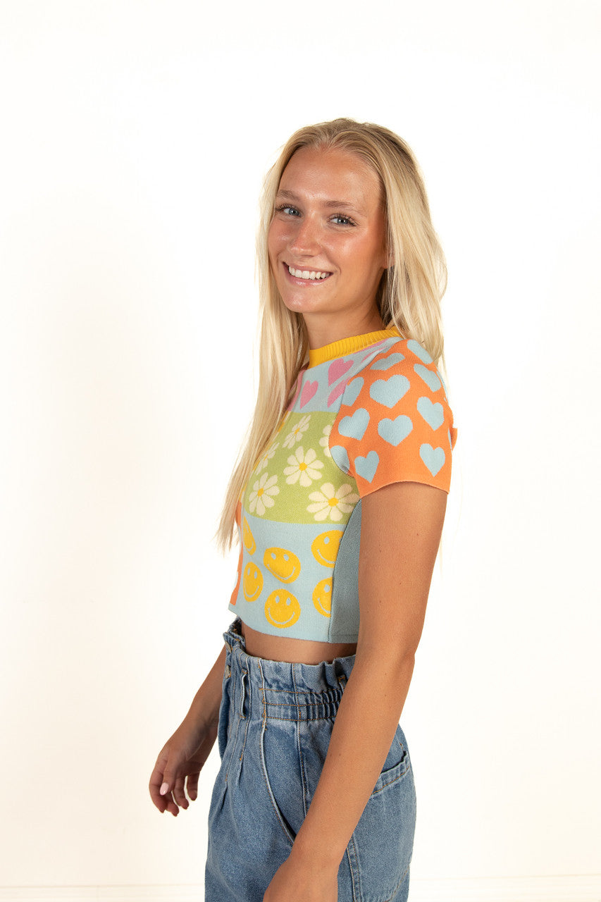 Pastel Knit Top