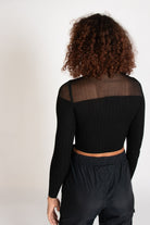 Mesh Top Pullover