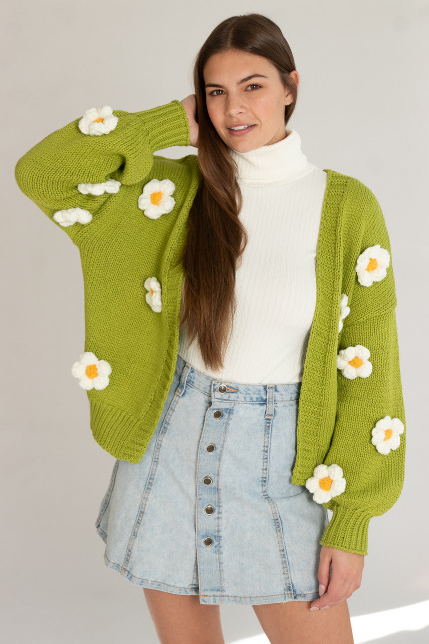 3D Applique Cardigan – Ragstock