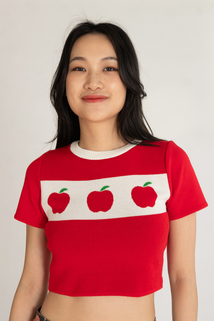 Apple Orchard Short Sleeve Sweater