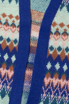 Diamond Pattern Open Cardigan