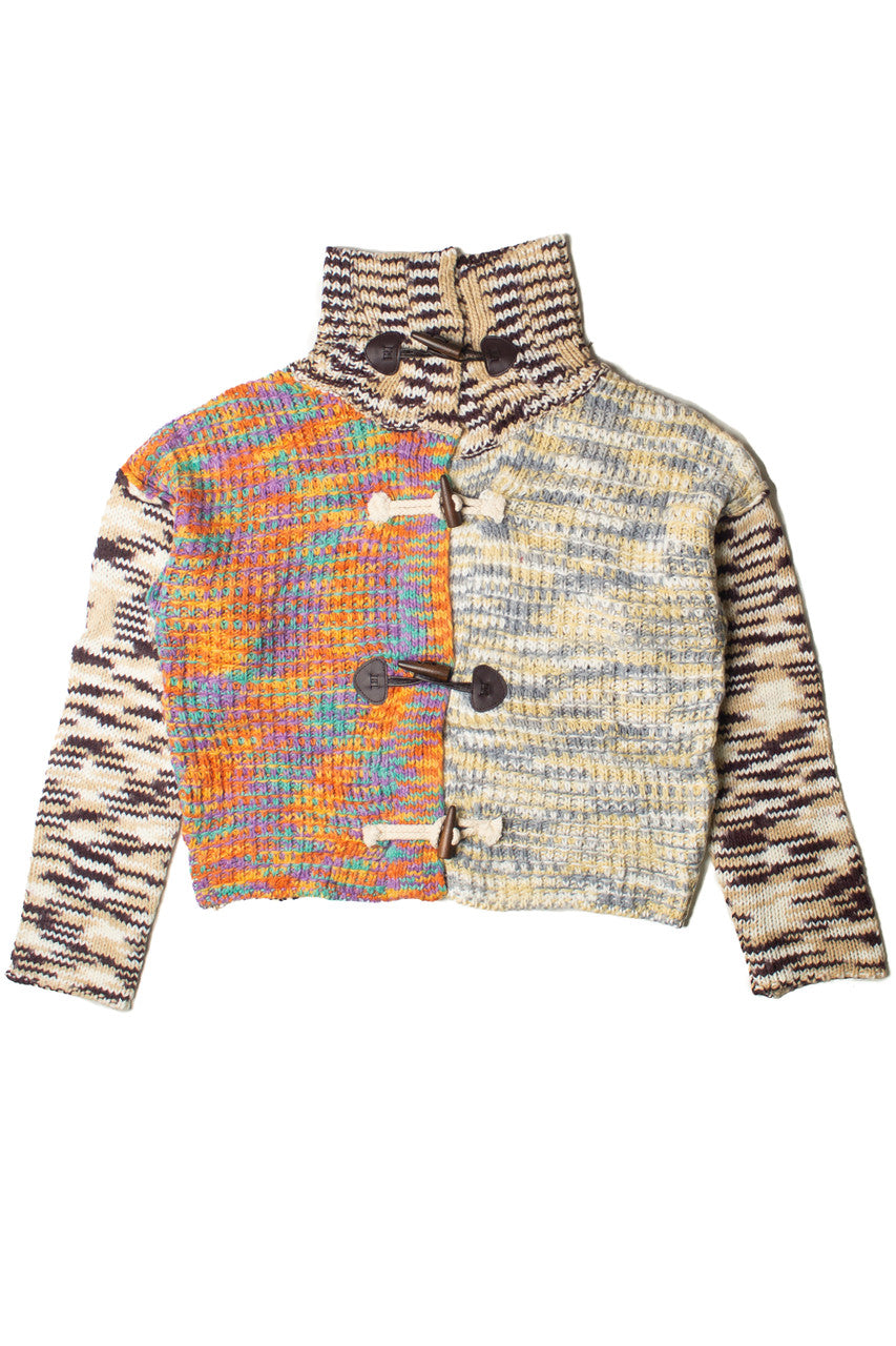 Multi Knit Space Dye Toggle Cardigan