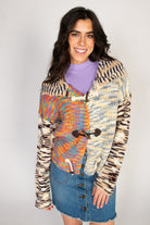 Multi Knit Space Dye Toggle Cardigan