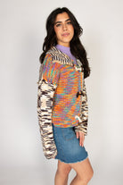 Multi Knit Space Dye Toggle Cardigan