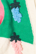 Rainbow Fruit 3D Applique Cardigan