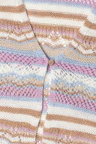 Striped Pointelle Cardigan