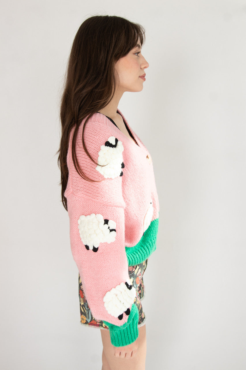 3D Sheep Cardigan 