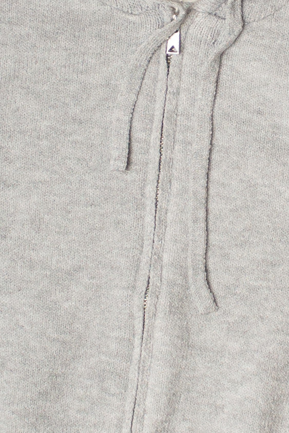 Crop Zip Up Hoodie Sweater