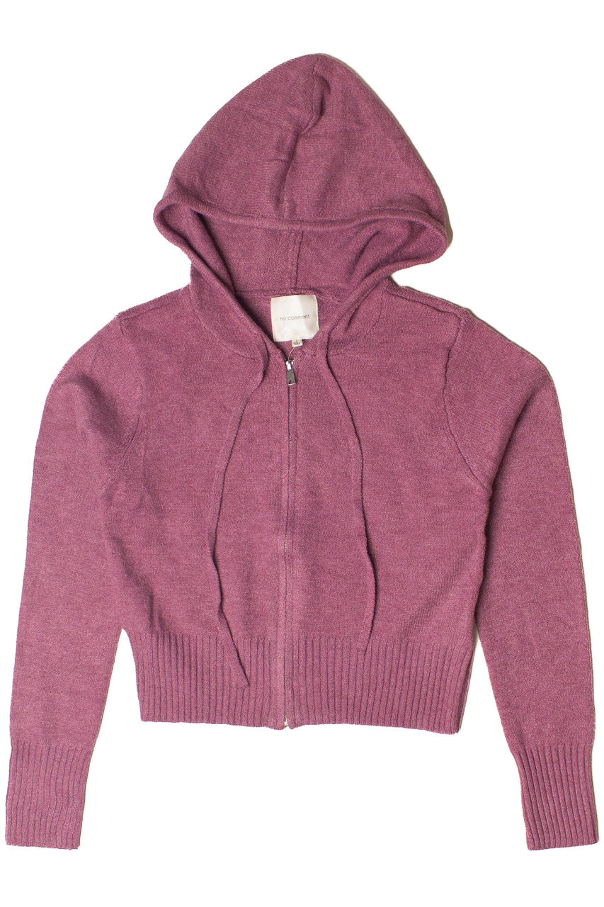 Crop Zip Up Hoodie Sweater