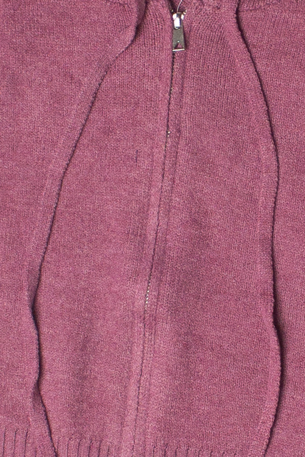 Crop Zip Up Hoodie Sweater