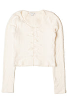 Bow Front Eyelash Cardigan