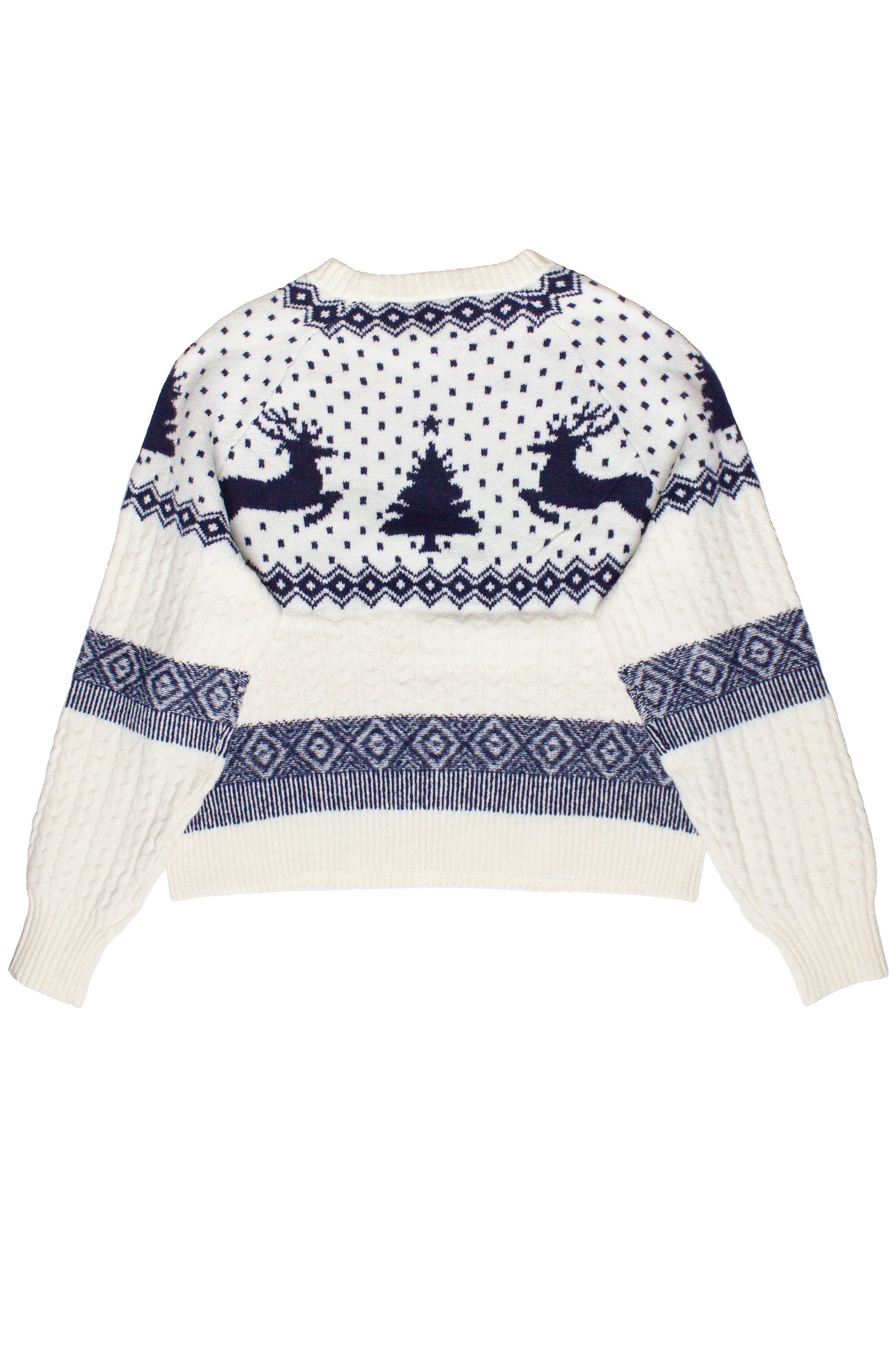 Fair Isle Cable Knit Sweater