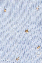 Seaside Crochet Mesh Sweater - Blue