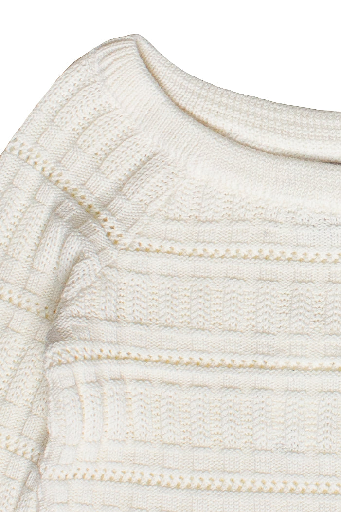 Boat Neck Knit Sweater